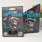 King Kung Erkek Geliştirme Hapları 3D Blister Kart Ekran Kutusu PP Malzemesi Dayanıklı